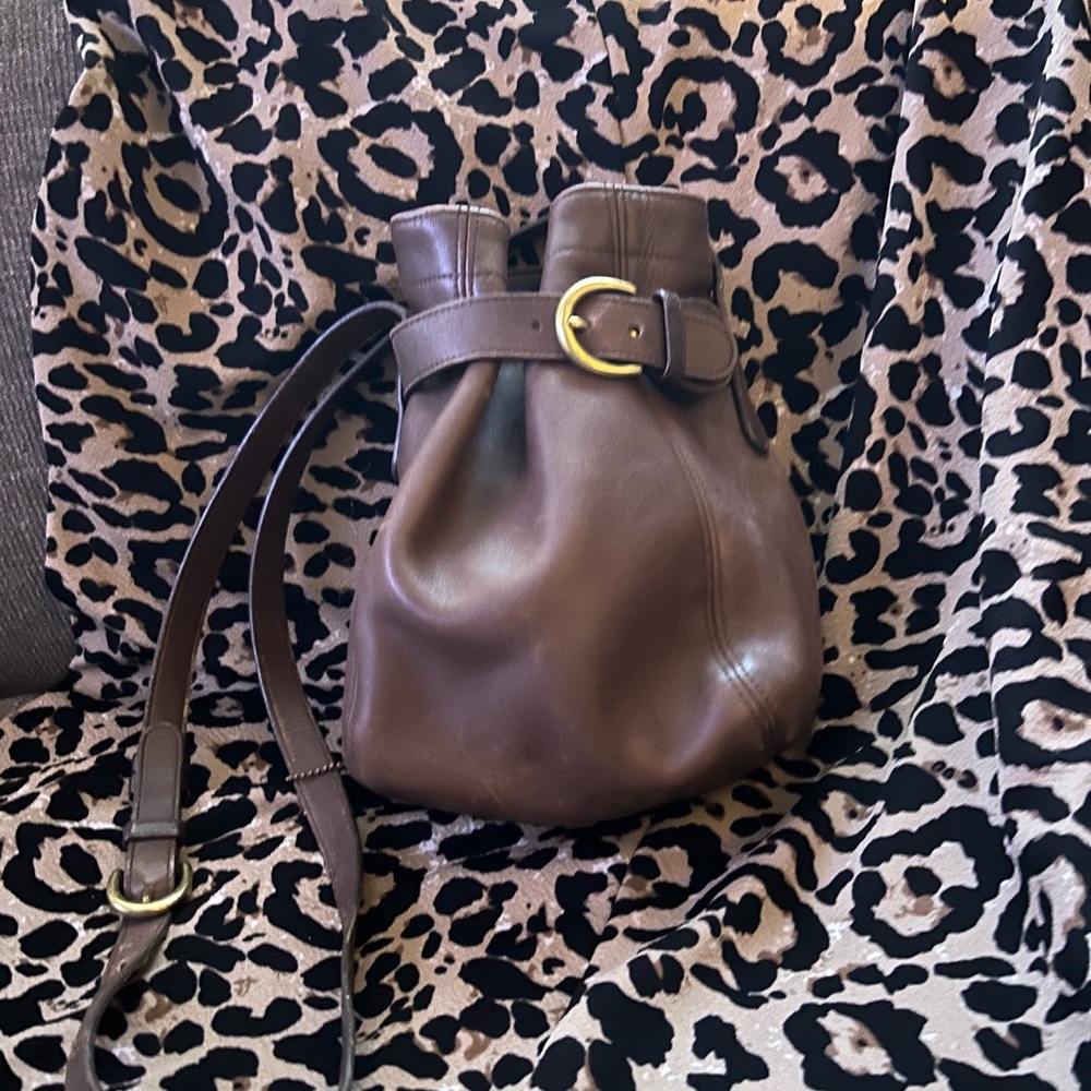 Small Coach Bucket Bag